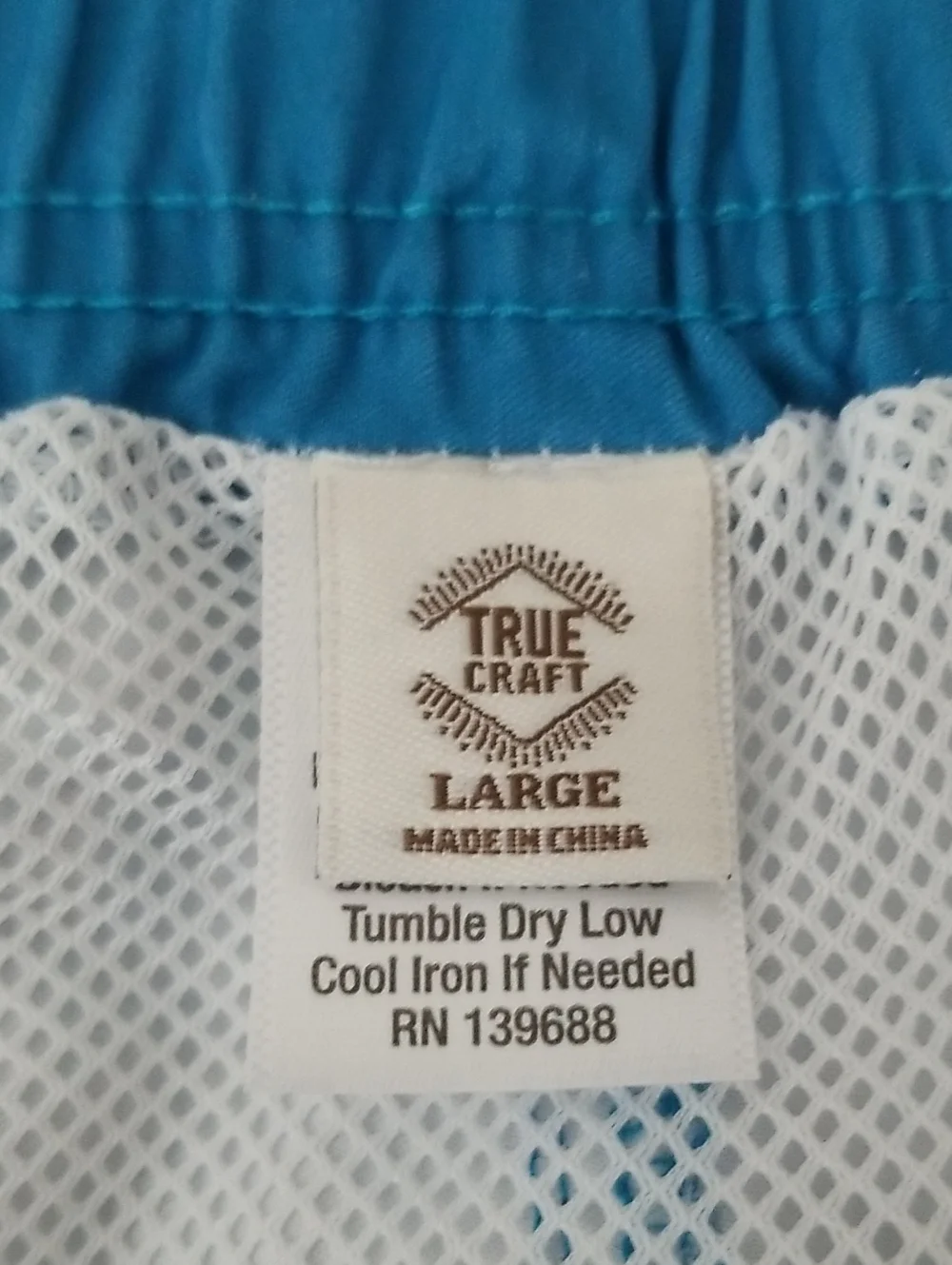 New True Craft Navy and Teal Shark Swim Shorts